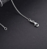 925 Sterling Silver 5pcs 18'' Chain Necklaces For Women Jewelry
