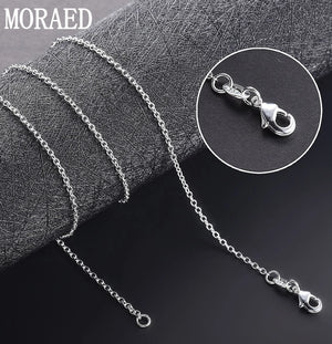 925 Sterling Silver 5pcs 18'' O-Chain Necklace Lot