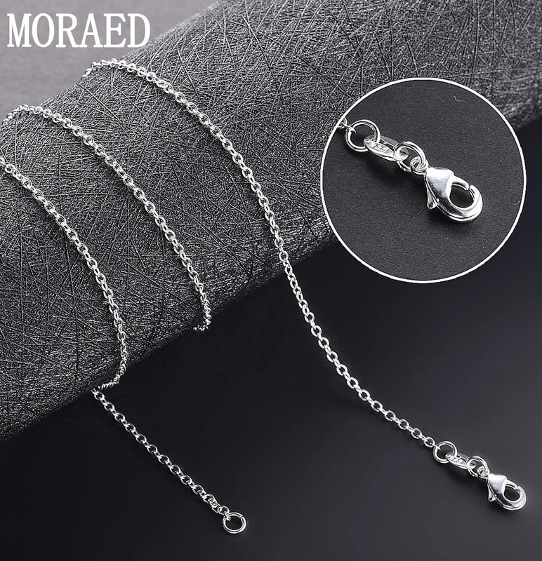 925 Sterling Silver 5pcs 18'' O-Chain Necklace Lot