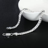 925 Sterling Silver 6MM 8 Inch Bracelet Chain for Women Men