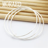 925 Silver Bangles High Solid Bracelet Fine Jewelry