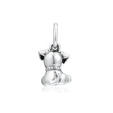 925 Silver Labrador Puppy Dog Charm for Women DIY Jewelry