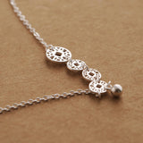 925 Silver Bohemian Coin Anklet Bracelet for Women