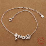 925 Silver Bohemian Coin Anklet Bracelet for Women