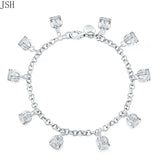 925 Silver Crown Charm Bracelet for Women Wedding