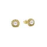 925 Silver Animal Pearl CZ Piercing Earrings