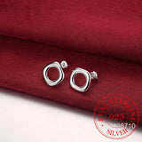 925 Silver Earrings, Wedding Jewelry, Square Lattice Studs