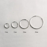 925 Silver Round Earrings - Women's Fashion Jewelry