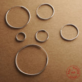 925 Silver Round Earrings - Women's Fashion Jewelry