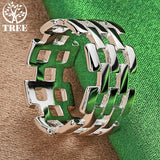 925 Silver Hollow Charm Rings for Women Man Engagement Wedding Birthday Gift