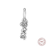 925 Silver Love Charms CZ Beads for Bracelet DIY
