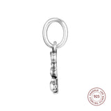 925 Silver Love Charms CZ Beads for Bracelet DIY