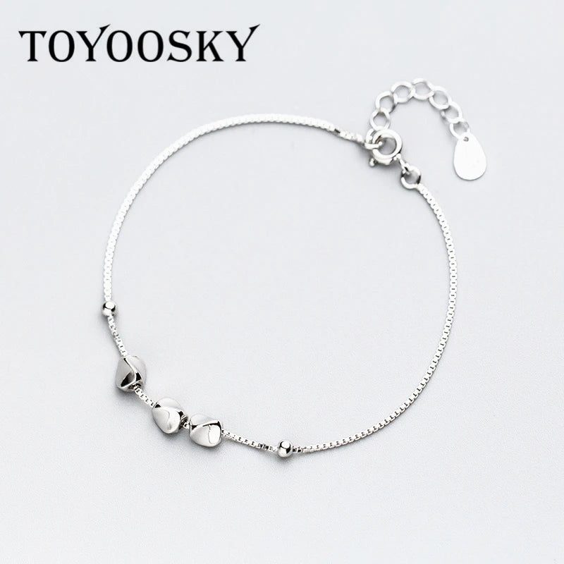 925 Silver Women's Lucky Ball Chain Bracelet