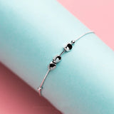 925 Silver Women's Lucky Ball Chain Bracelet