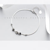 925 Silver Women's Lucky Ball Chain Bracelet
