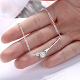 925 Silver Plum Blossom Bracelet Flower Charm for Women