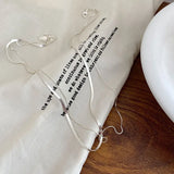 925 Silver Snake Chain Double-layer Necklace French Fine Jewelry Gift