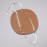 925 Silver Snake Chain Double-layer Necklace French Fine Jewelry Gift
