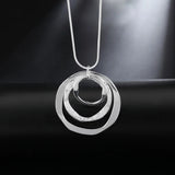 925 Silver Necklace Earring Set for Women Wedding Party LS09