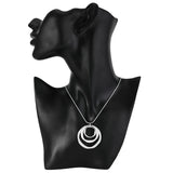 925 Silver Necklace Earring Set for Women Wedding Party LS09