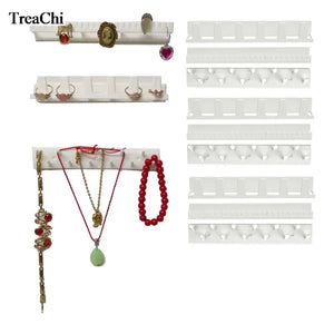 9Pcs Plastic Jewelry Display Rack Wall Hanger Stand