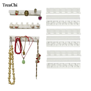 9Pcs Plastic Jewelry Display Rack Wall Hanger Stand