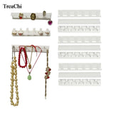 9Pcs Plastic Jewelry Display Rack Wall Hanger Stand