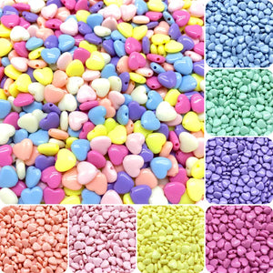 Miracle Spring Heart Solid Necklace - Pastel Colors