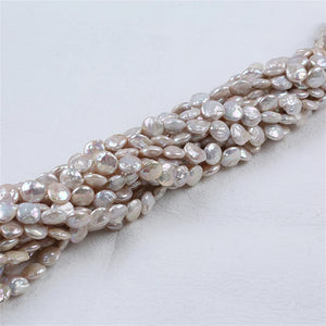 10-11mm Baroque Coin Shape Loose Pearl for Necklace or Bracelet