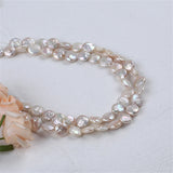 10-11mm Baroque Coin Shape Loose Pearl for Necklace or Bracelet