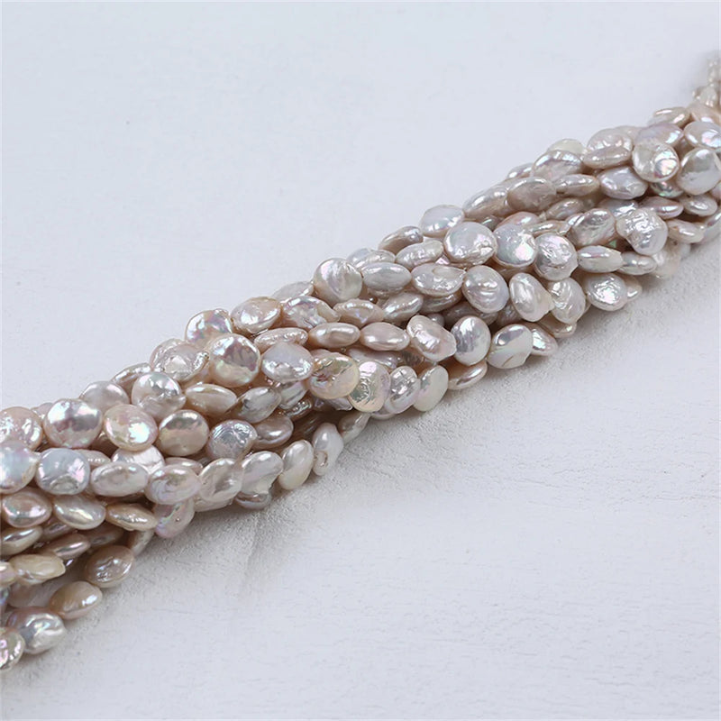 10-11mm Baroque Coin Shape Loose Pearl for Necklace or Bracelet