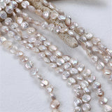 10-11mm Baroque Coin Shape Loose Pearl for Necklace or Bracelet