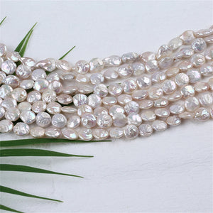 10-11mm Baroque Coin Shape Loose Pearl for Necklace or Bracelet