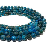 100% Natural Apatite Round Stone Beads 4/6/8/10MM