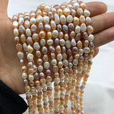 AA Freshwater Pearl Pink Purple Beads For Jewelry Making
