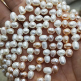 AA Natural Pink Leaf Shape Pearls 6-7mm 84-85pcs