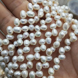AA Natural Pink Leaf Shape Pearls 6-7mm 84-85pcs