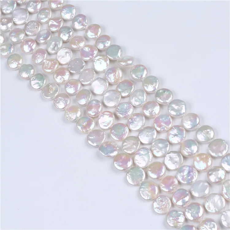 11-12mm Freshwater Coin Pearl Strand