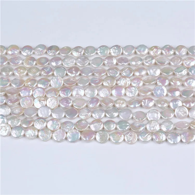 11-12mm Freshwater Coin Pearl Strand