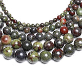 Dragon Blood Stone Beads Round Loose Gemstones DIY Bracelet