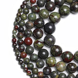 Dragon Blood Stone Beads Round Loose Gemstones DIY Bracelet