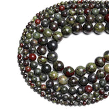 Dragon Blood Stone Beads Round Loose Gemstones DIY Bracelet