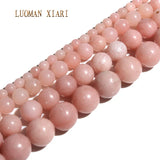 Natural Round Pink Opal Gem Stone Beads 4/6/8/10mm Strand 15''