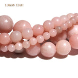 Natural Round Pink Opal Gem Stone Beads 4/6/8/10mm Strand 15''