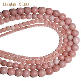 Natural Round Pink Opal Gem Stone Beads 4/6/8/10mm Strand 15''