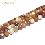 Natural Pink Petrified Wood Stone Beads 6-12mm 15''