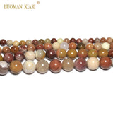 Natural Pink Petrified Wood Stone Beads 6-12mm 15''