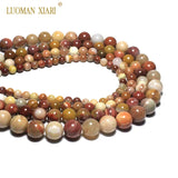 Natural Pink Petrified Wood Stone Beads 6-12mm 15''