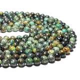 100% Natural Green Turquoise Round Stone Beads DIY Jewelry Making