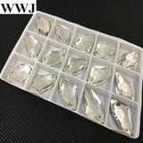 Galactic Sew On Stones Crystal Clear 5x10mm,9x14mm,12x19mm,16x27mm